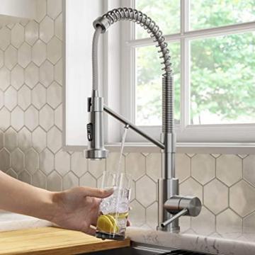 Kraus KFF-1610SFS Bolden 2-in-1 Commercial Style Pull-Down Single Handle Kitchen Faucet
