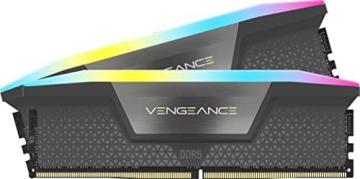 Corsair Vengeance RGB DDR5 32GB (2x16GB) 5600MHz C36 AMD Optimized Desktop Memory Cool Gray