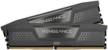 Corsair Vengeance DDR5 64GB (2x32GB) 5600MHz C40 AMD Optimized Desktop Memory Cool Gray