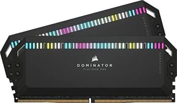 Corsair Dominator Platinum RGB DDR5 64GB (2x32GB) 5600MHz C40 Intel Optimized Desktop Memory Black