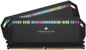 Corsair Dominator Platinum RGB DDR5 32GB (2x16GB) 6400MHz C32 Intel Optimized Desktop Memory Black