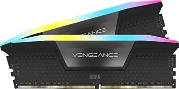Corsair Vengeance RGB DDR5 32GB (2x16GB) 6400MHz C32 Intel Optimized Desktop Memory Black