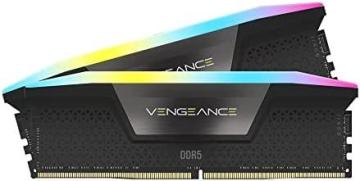 Corsair Vengeance RGB DDR5 32GB (2x16GB) DDR5 7000MHz C34 Intel Optimized Desktop Memory Kit Black