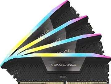 Corsair Vengeance RGB DDR5 64GB (4x16GB) 6600MHz C32 Intel Optimized Desktop Memory Black