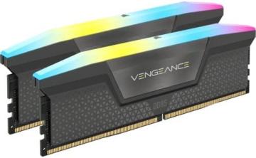 Corsair Vengeance RGB DDR5 32GB (2x16GB) 6000MHz C30 AMD Optimized Desktop Memory Cool Gray