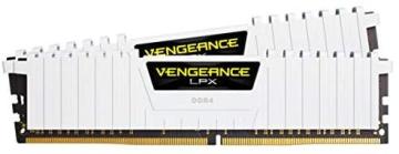 Corsair Vengeance LPX 16GB (2x8GB) 3000MHz C16 DDR4 DRAM Memory Kit - White