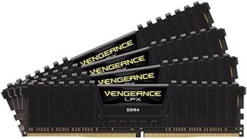 Corsair CMK32GX4M4B3200C16 Vengeance LPX 32GB DDR4 DRAM 3200MHz C16 Memory Kit Black