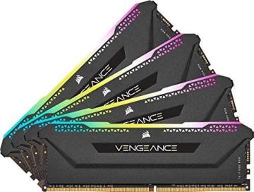Corsair Vengeance RGB Pro SL 32GB (4x8GB) DDR4 3200 (PC4-25600) C16 1.35V – Black