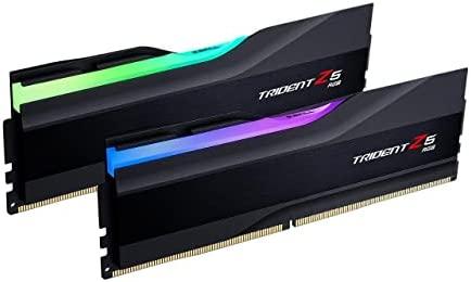 G.Skill Trident Z5 RGB Series (Intel XMP) 32GB (2x16GB) DDR5 6400 Desktop Memory, Matte Black