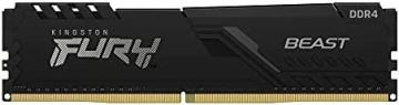 Kingston FURY Beast 16GB 3200MHz DDR4 CL16 Desktop Memory Single Stick, Black