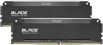 OLOy DDR4 RAM 16GB (2x8GB) Black Hairline Blade 3600 MHz CL14 1.45V 288-Pin Desktop Gaming UDIMM