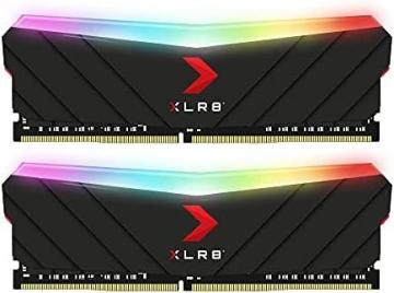 PNY XLR8 Gaming 16GB (2x8GB) DDR4 DRAM 3200MHz (PC4-25600) CL16 RGB Dual Channel Desktop Memory