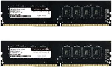 TEAMGROUP Elite DDR4 16GB Kit (2x8GB) 3200MHz (PC4-25600) CL22 Unbuffered Non-ECC 1.2V UDIMM
