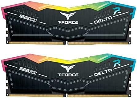 TEAMGROUP T-Force Delta RGB DDR5 Ram 32GB Kit (2x16GB) 6000MHz (PC5-48000) CL40 Desktop Memory