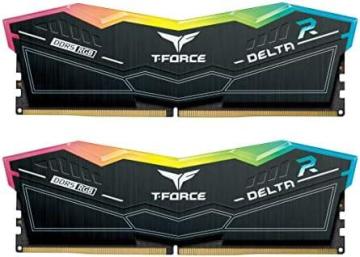 TEAMGROUP T-Force Delta RGB DDR5 Ram 32GB Kit (2x16GB) 6200MHz (PC5-49600) CL38 Desktop Memory