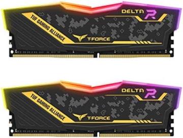 TEAMGROUP T-Force Delta TUF Gaming Alliance RGB DDR4 32GB (2x16GB) 3200MHz (PC4-25600) CL16