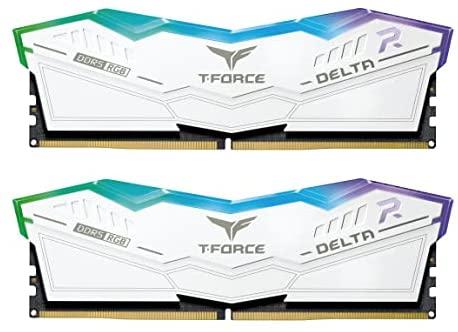 TEAMGROUP T-Force Delta RGB DDR5 Ram 32GB Kit (2x16GB) 6400MHz (PC5-51200) CL40 Desktop Memory