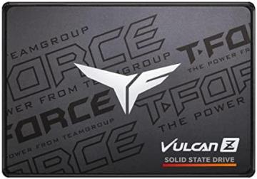 TEAMGROUP T-Force Vulcan Z 1TB SLC Cache 3D NAND TLC 2.5 Inch SATA III Internal Solid State Drive