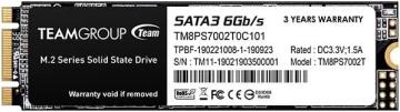 TEAMGROUP MS30 2TB with SLC Cache 3D NAND TLC M.2 2280 SATA III 6Gb/s Internal Solid State Drive