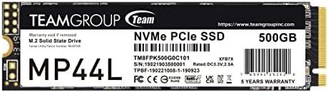 TEAMGROUP MP44L 500GB SLC Cache NVMe 1.4 PCIe Gen 4x4 M.2 2280 Laptop&Desktop SSD