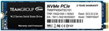 TEAMGROUP MP34 4TB with DRAM SLC Cache 3D NAND TLC NVMe 1.3 PCIe Gen3x4 M.2 2280 Internal SSD