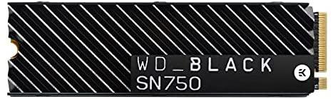 Western Digital WD_BLACK 1TB SN750 NVMe Internal Gaming SSD Solid State Drive with Heatsink