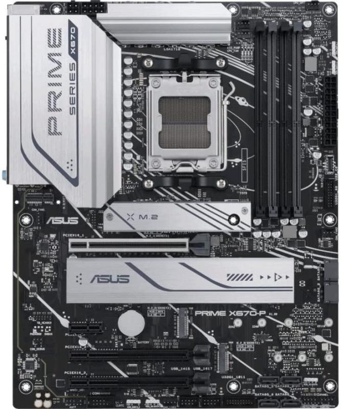 ASUS Prime X670-P Socket AM5 (LGA 1718) Ryzen 7000 ATX Motherboard
