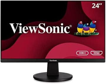 ViewSonic VA2447-MHU 24 Inch Full HD 1080p USB C Monitor