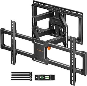 Perlegear UL Listed Full Motion TV Wall Mount for 42-85 inch TVs up to 132 lbs