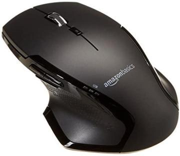 Amazon Basics Full-Size Ergonomic Wireless PC Mouse with Fast Scrolling