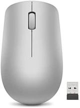 Lenovo 530 Wireless Mouse with Battery, Platinum Grey