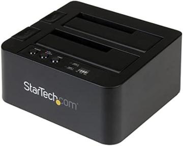 Startech SDOCK2U313R Standalone Hard Drive Duplicator, Dual Bay HDD/SSD Cloner/Copier