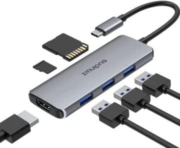 ZMUIPNG ZM1801  USB C Hub Adapter