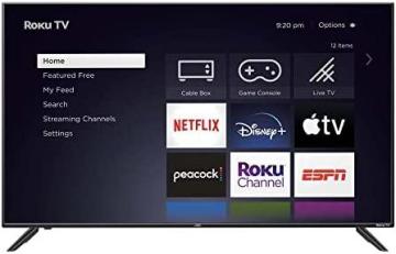 JVC 55-Inch 4K UHD LED Roku Smart TV with HDR10, Voice Control App, Airplay