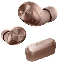 Technics True Wireless Multipoint Bluetooth Earbuds with Microphone, Rose Gold