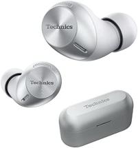 Technics True Wireless Multipoint Bluetooth Earbuds with Microphone, Silver