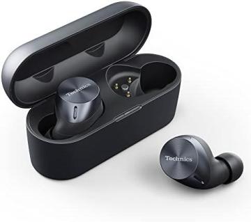 Technics HiFi True Wireless Multipoint Bluetooth Earbuds with Advanced Noise Cancelling, Black