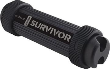 Corsair Flash Survivor Stealth 64GB USB 3.0 Flash Drive, Black (CMFSS3B-64GB)