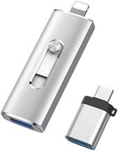 RAOYI 64GB USB Stick for Phone, 3 in 1 USB 3.0 Type C Flash Drive