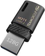 TEAMGROUP M211 128GB USB 150MB/s 3.2 Gen 1 Type A & Type C OTG Dual Interface USB Flash Drive