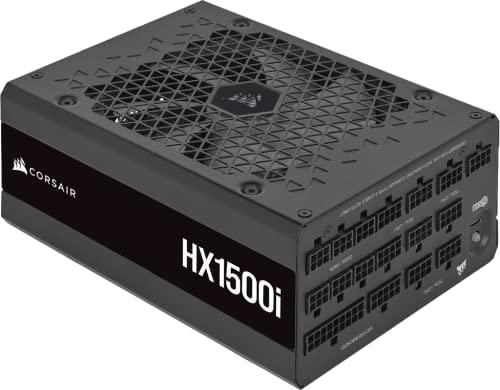 Corsair HX1500i, HXi Series, 80 PLUS Platinum Fully Modular Ultra-Low Noise Power Supply, Black