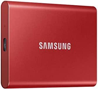 Samsung T7 1TB, Portable SSD, Red