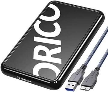ORICO Trendy 2.5 inch Hard Drive Enclosure USB 3.1 Gen 1 to SATA III, Black
