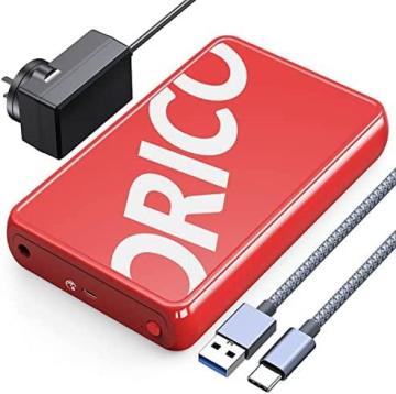 ORICO Trendy USB C Hard Drive Enclosure USB 3.2 Gen 2 to SATA III