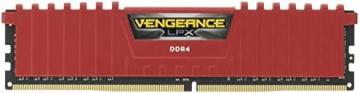 Corsair Vengeance LPX 8GB (1 x 8GB) DDR4 DRAM 2400MHz (PC4-19200) C16 Memory Kit, Red
