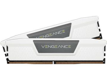 Corsair Vengeance DDR5 64GB (2x32GB) DDR5 5200 (PC5-41600) C40 1.25V Intel XMP Memory - White