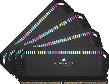 Corsair Dominator Platinum RGB DDR5 64GB (4x16GB) 6600MHz C32 Intel Optimized Desktop Memory Black