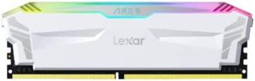 Lexar ARES 16GB Kit (8GBx2) RGB Lightning, DDR4 4000 MHz DRAM Desktop Memory for Gaming, White