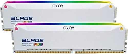 OLOy DDR4 RAM 32GB (2x16GB) Blade Aura Sync RGB 3200 MHz CL16 1.35V 288-Pin Desktop Gaming UDIMM
