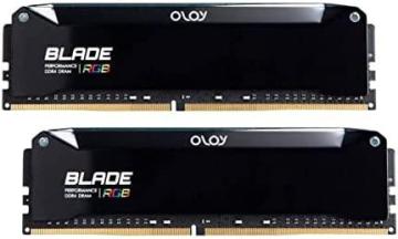 OLOy DDR4 RAM 32GB (2x16GB) Blade Aura Sync RGB 4000 MHz CL18 1.4V 288-Pin Desktop Gaming UDIMM